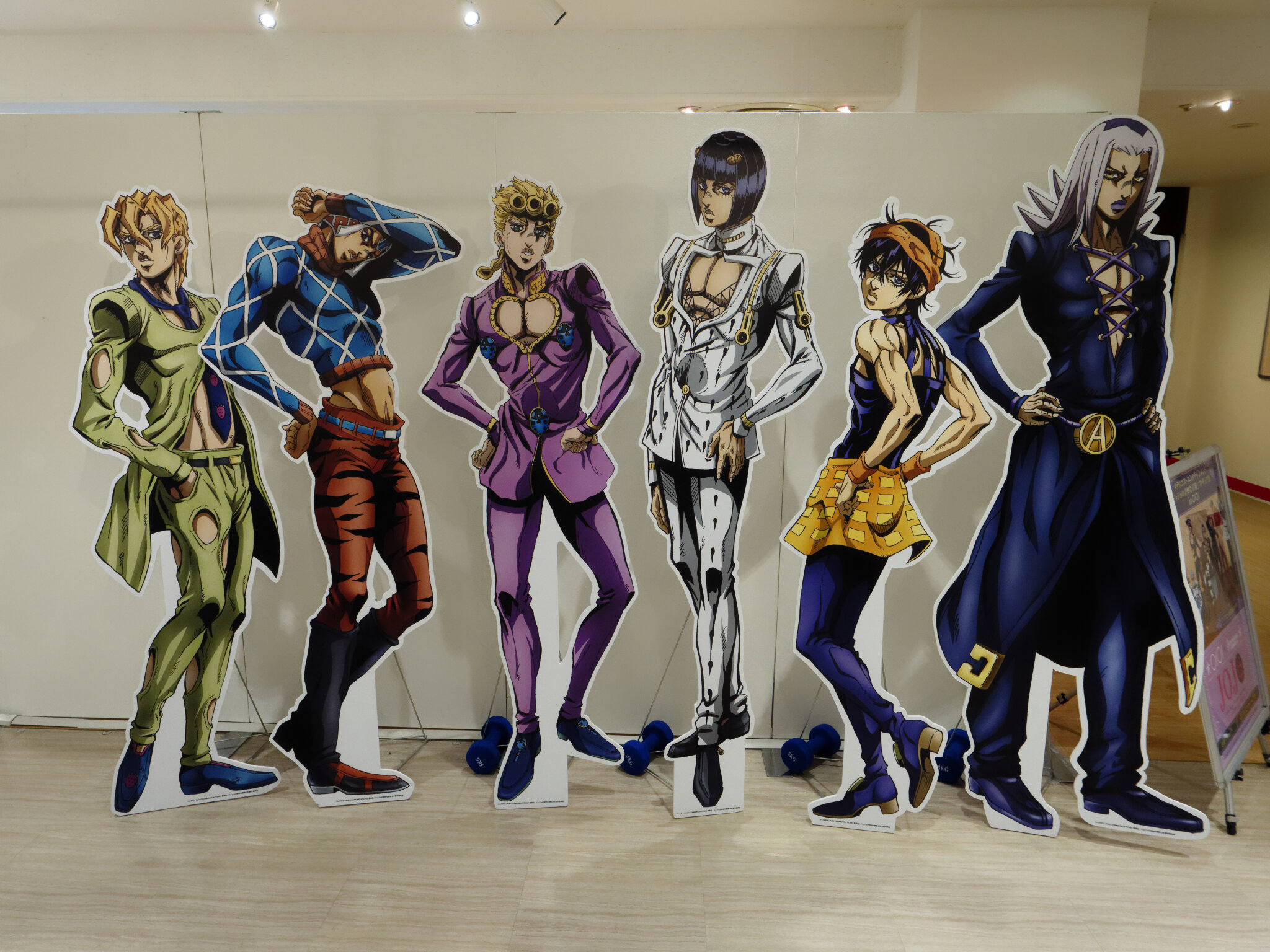 護衛チーム パンナコッタ フーゴ グイード ミスタ ジョルノ ジョバァーナ ブローノ ブチャラティ ナランチャ ギルガ レオーネ アバッキオのパネルを見てきたよ 日記 Sanucker